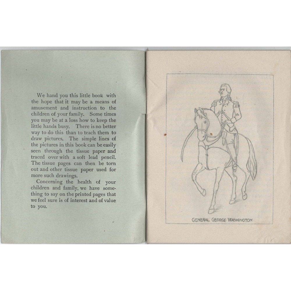 1922 Pictures for Little Hands to Draw Vintage Childrens Tracing Book Plough Co - Picture 3 of 3